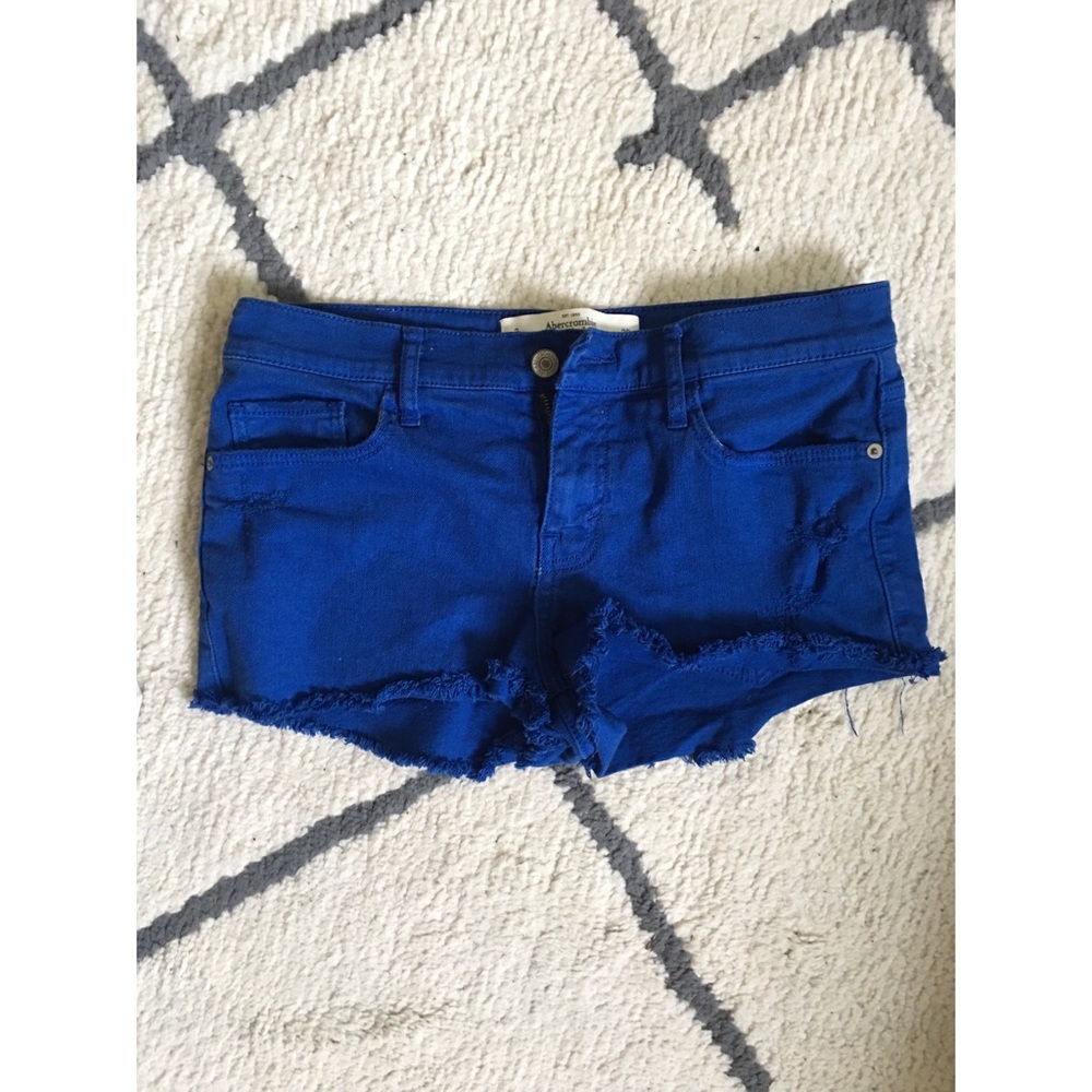 Abercrombie Size 2 Royal Blue Jean Shorts